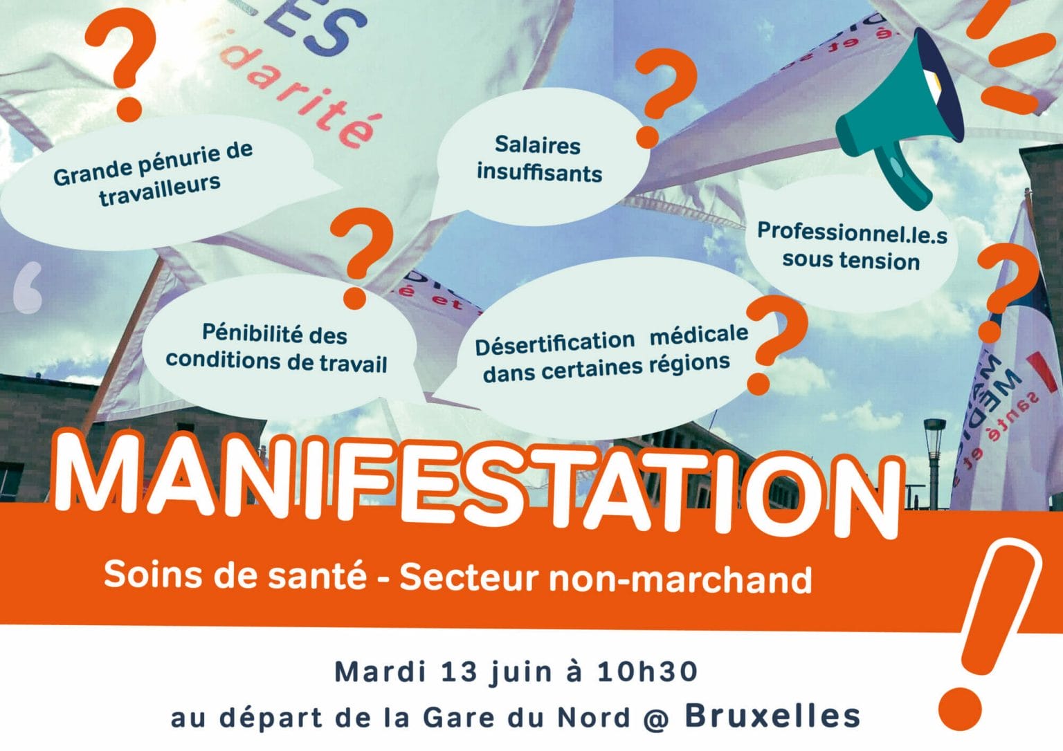 Manifestation secteur non marchand 13062023